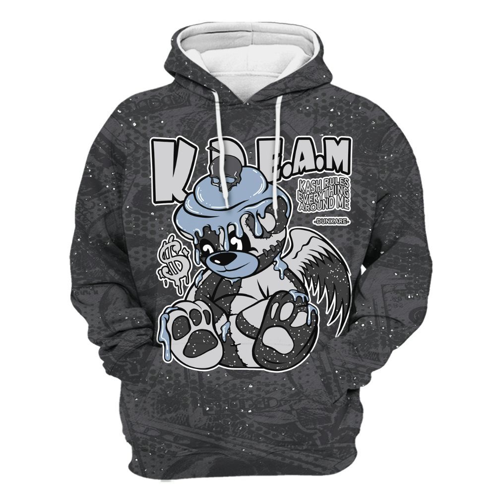 Hoodie To Match Reverse Black White 6s - Loot Bear All Over Print