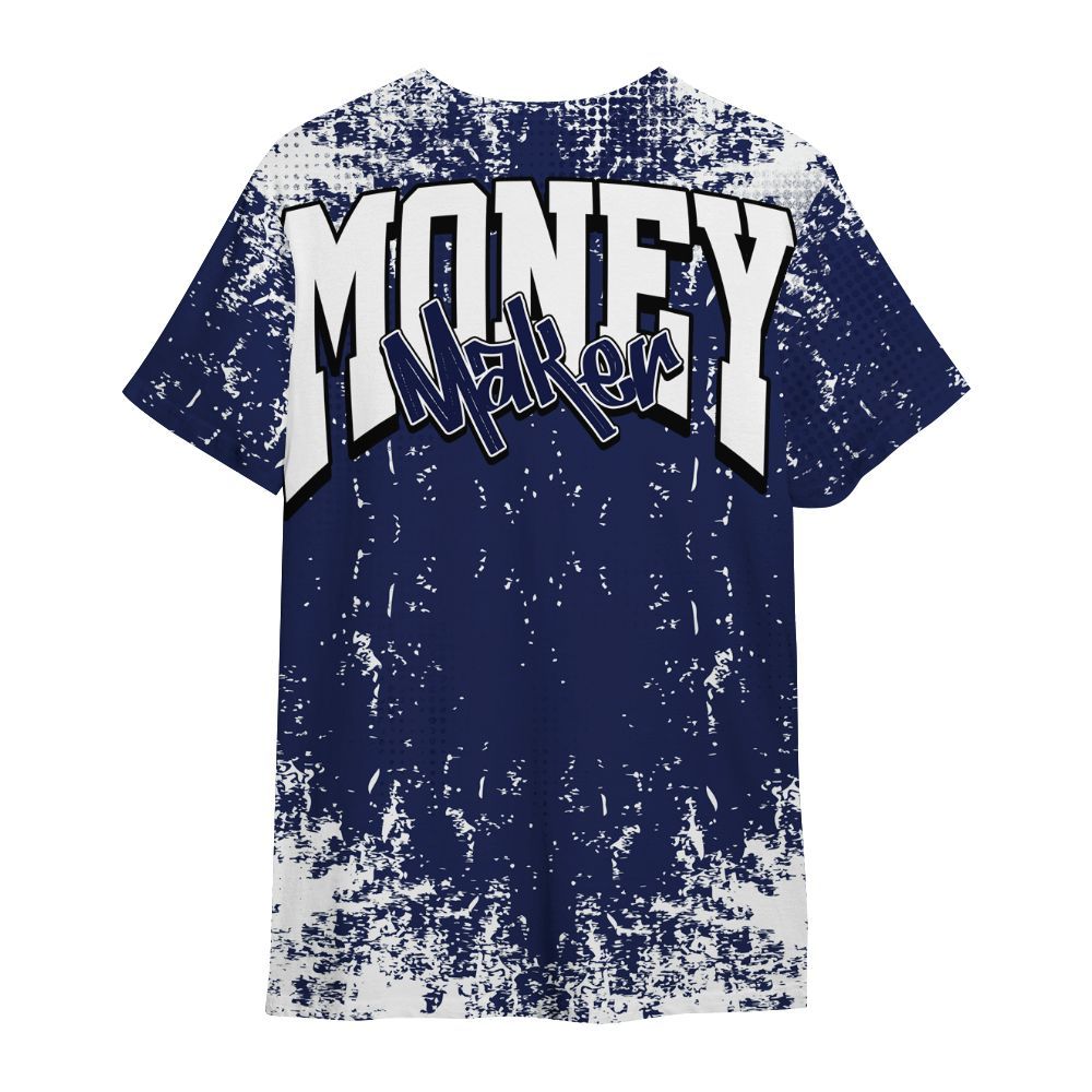 Shirt To Match Midnight Navy 11s - Move In Silence Money Street Retro All Over Print