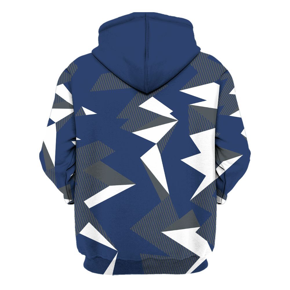 Hoodie To Match Retro Flint 13s - Geometric Camouflage Pattern All Over Print