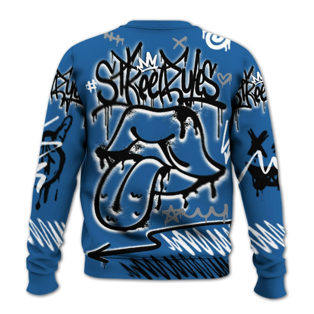Sweatshirt To Match French Blue 13s - Break Rules Streetwear All Over Print