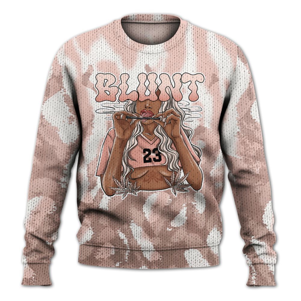 Knitted Sweater To Match Low Legend Pink 11s - Bluntz Burnz