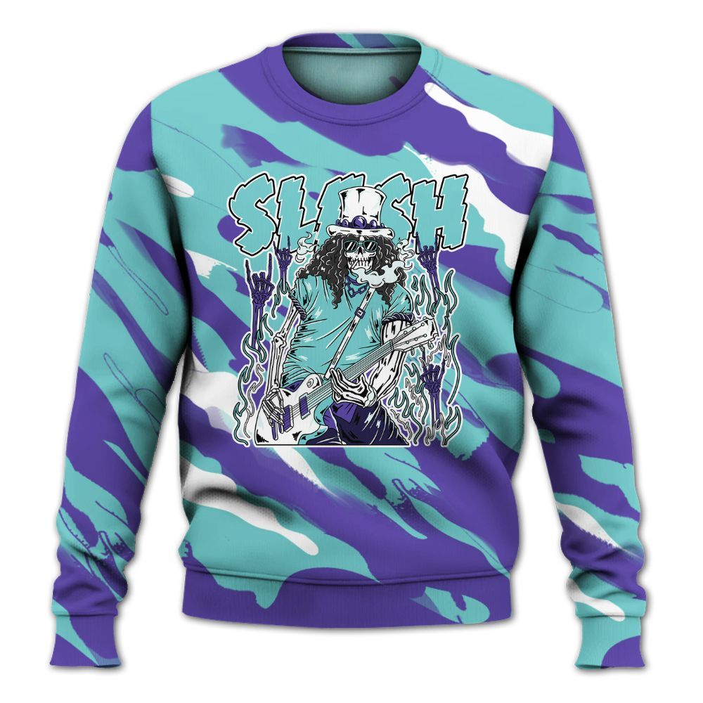 Sweatshirt To Match Low Hornets 1s - Slash Skeleton Colored All Over Print