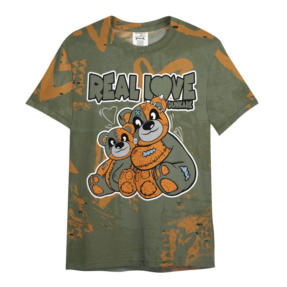 Shirt To Match Olive 5s - Sincere Fondness Bear All Over Print