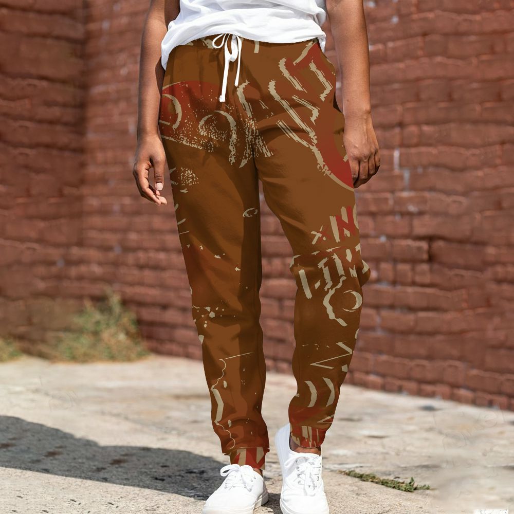 Sweatpant To Match Archaeo Brown 5s - Monogram Graffiti All Over Print