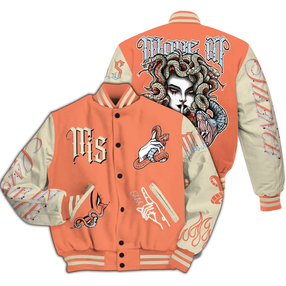 Varsity Jacket To Match DJ Khaled Crimson Bliss 5s - Girl Move In Silence All Over Print