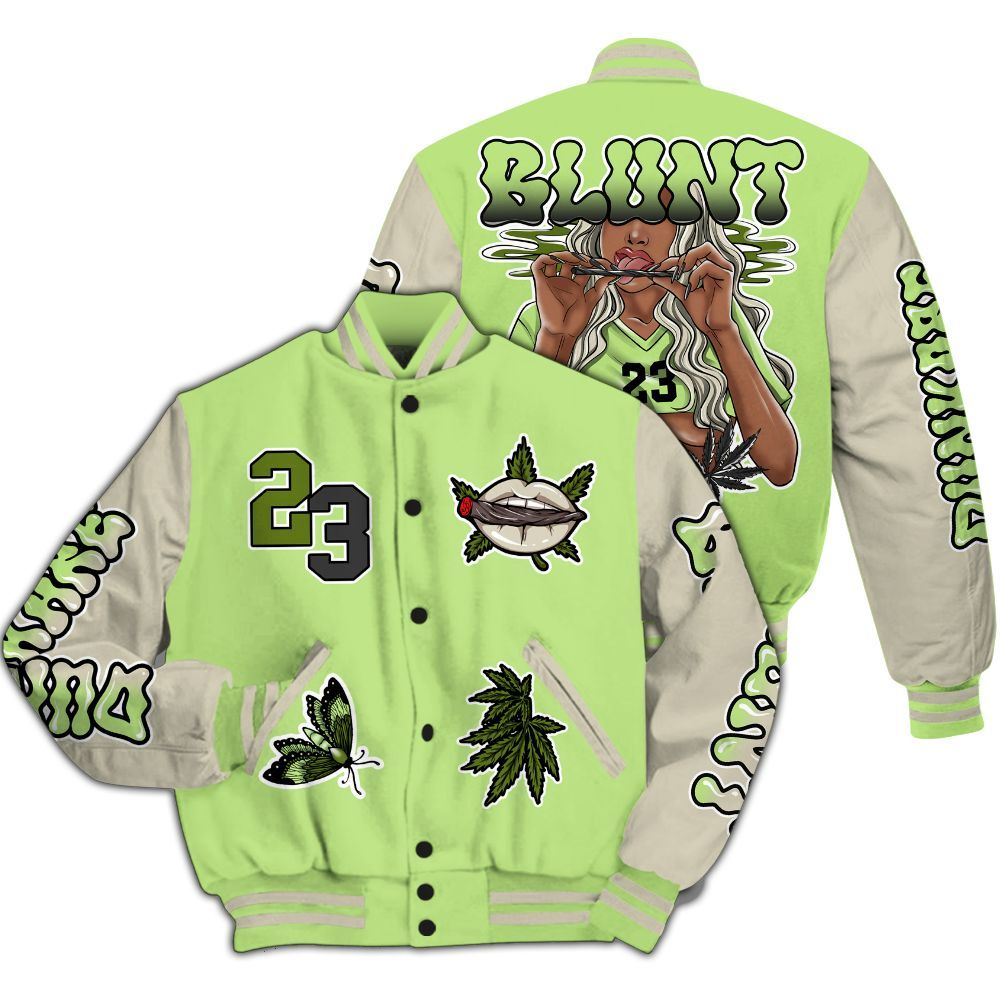Varsity Jacket To Match Air Max Stussy Action Green - Bluntz Unique All Over Print