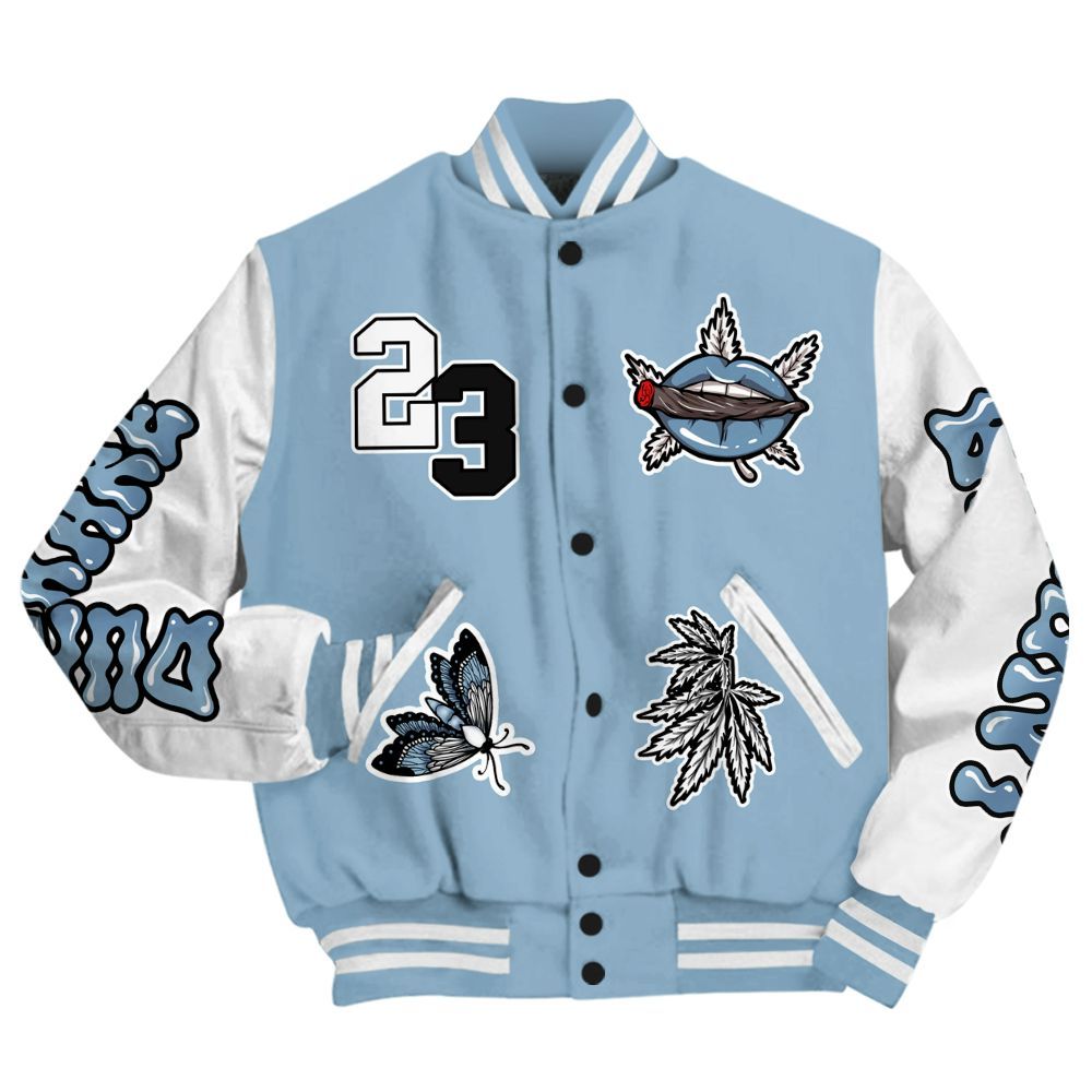 Varsity Jacket To Match High University Blue 1s - Bluntz Unique All Over Print