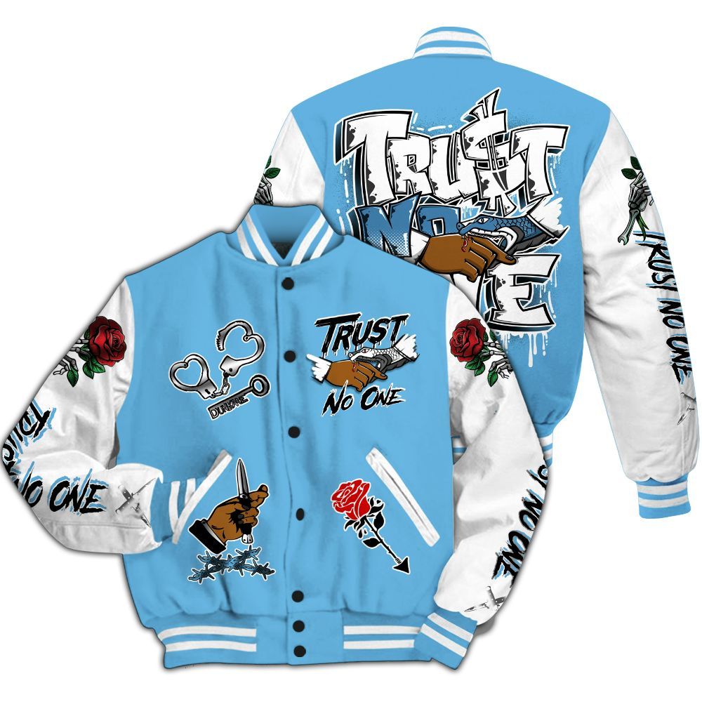 Varsity Jacket To Match Melo 12s - Trust No One Dripping All Over Print
