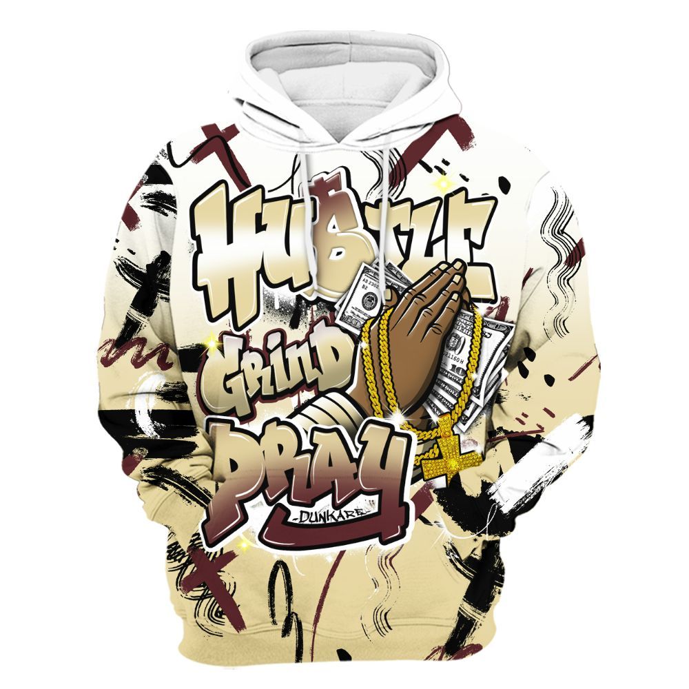 Hoodie To Match Women Phantom 12s - Money Hustle Grind Pray All Over Print