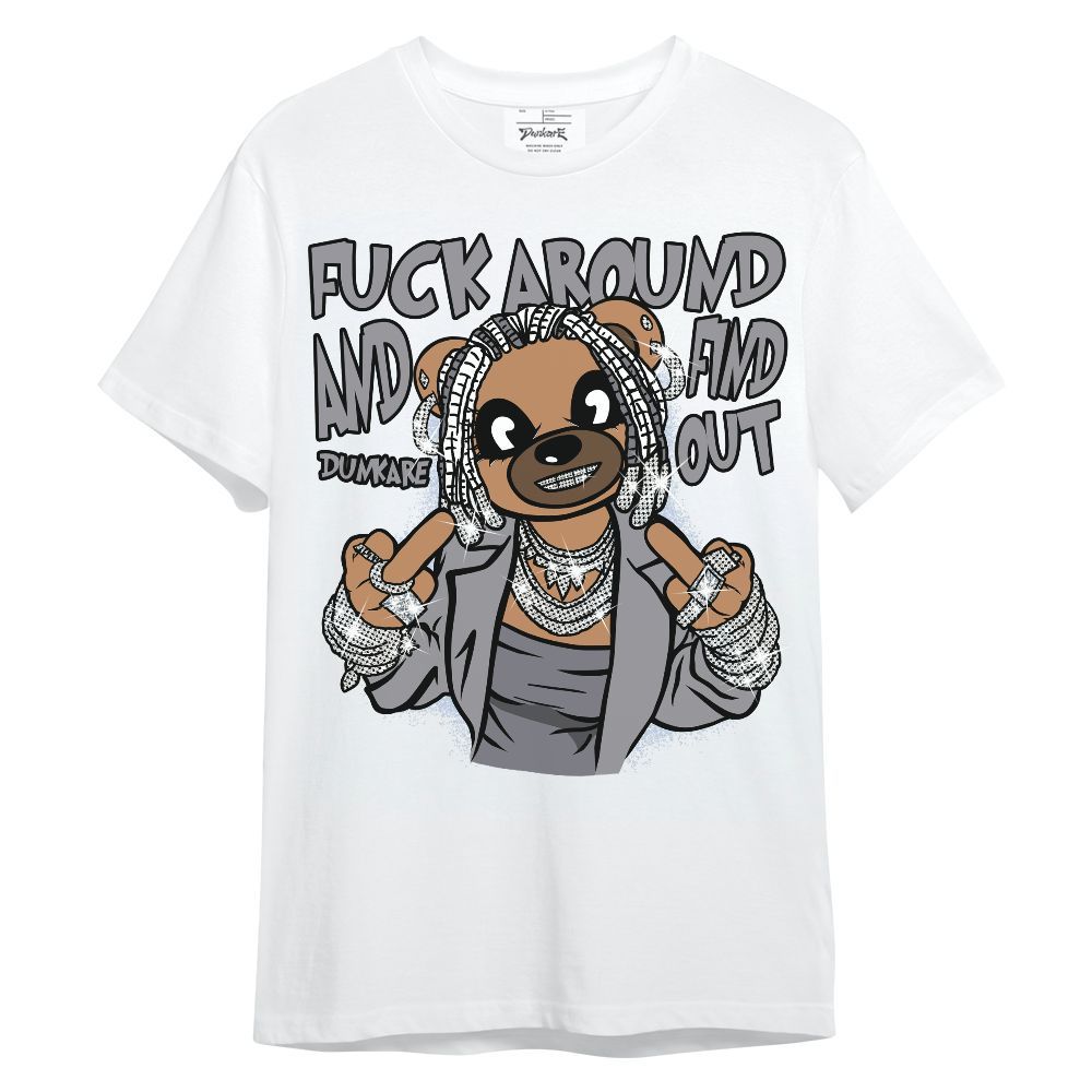 Shirt To Match Low Cement Grey 11s - F#ck Around Bear Bear Unisex Shirt