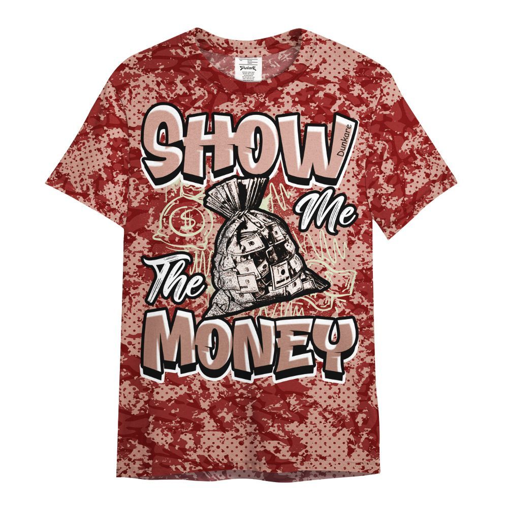 Shirt To Match Valentines Day 3s - Show Me The Money Retro All Over Print
