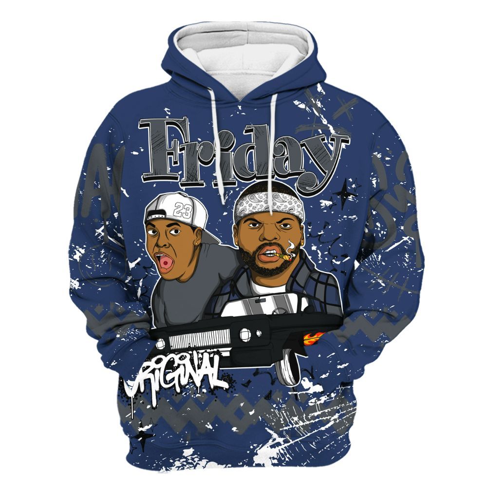 Hoodie To Match Retro Flint 13s - Friday Sneaker Crayon All Over Print