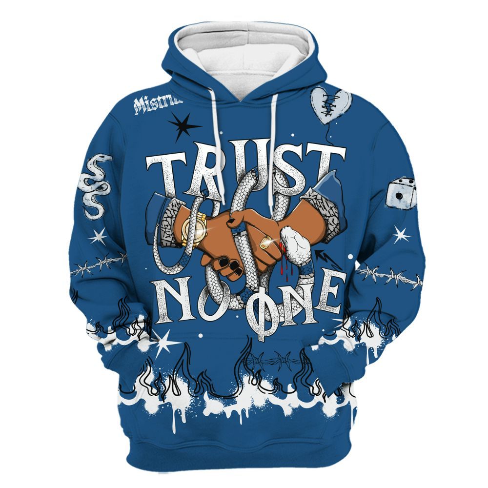Hoodie To Match Wizards 3s - Trust No One Snake-Bite Doodle Crayon All Over Print
