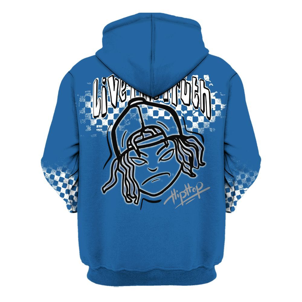 Hoodie To Match French Blue 13s - Feel Life Street Style All Over Print