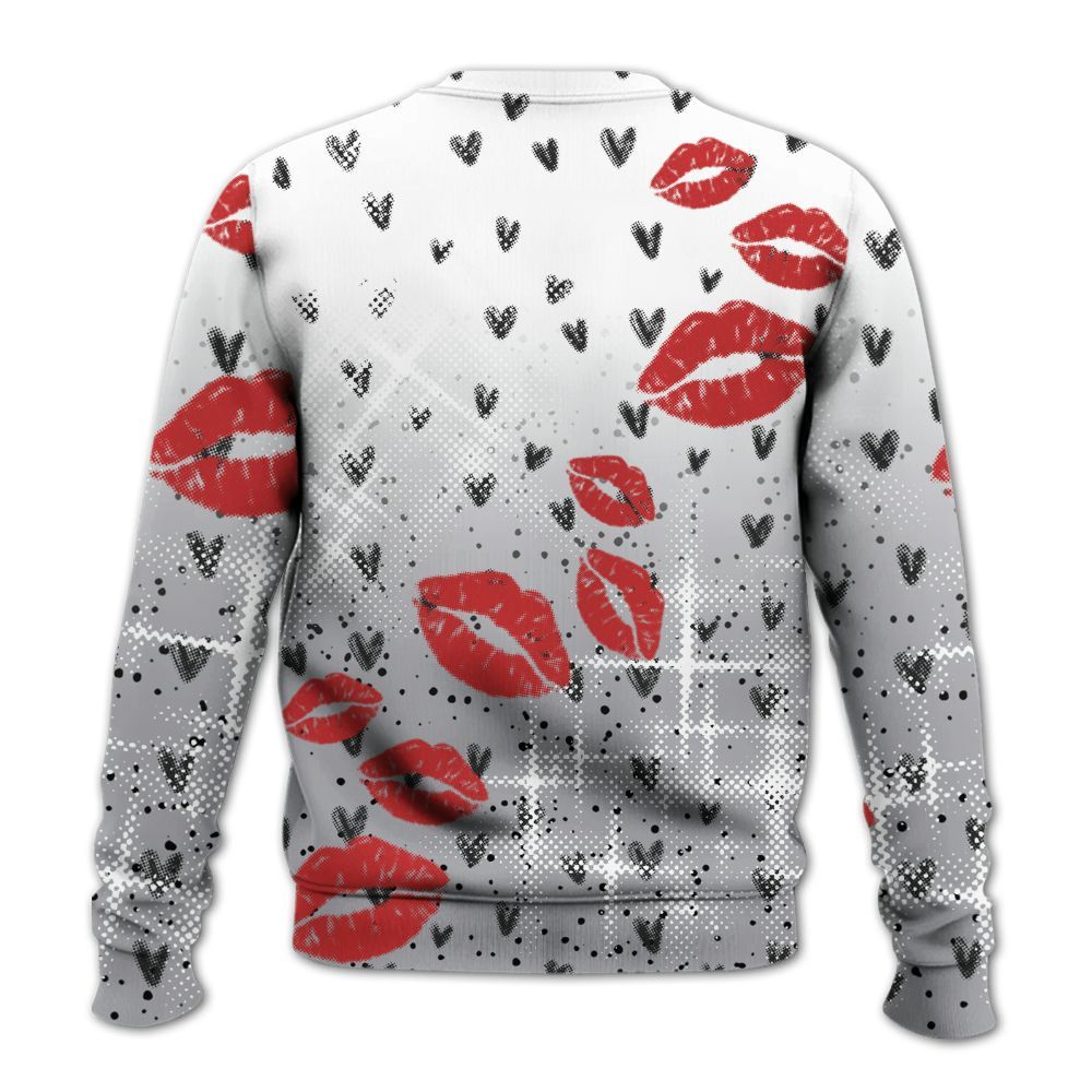 Sweatshirt To Match White Cement 4s - Moneys Talks Girl All Over Print