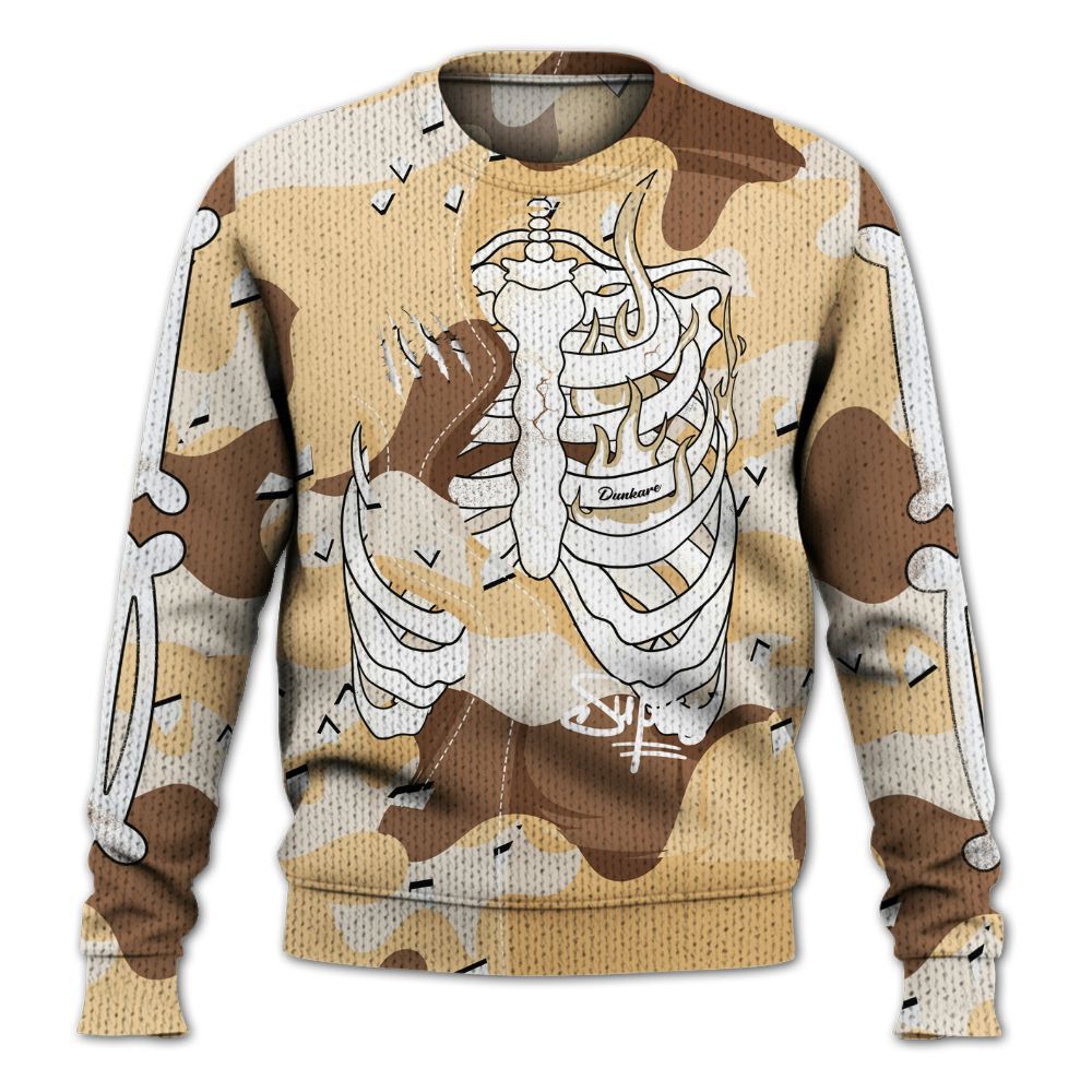 Knitted Sweater To Match Desert Camo 3s - It's The Kick For Me