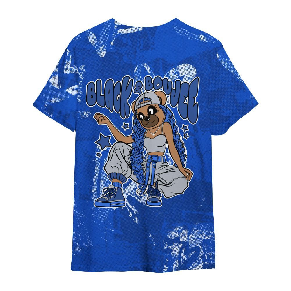 Shirt To Match Air Foamposite One Royal - Boujee Girls Bear Heart Grunge All Over Print