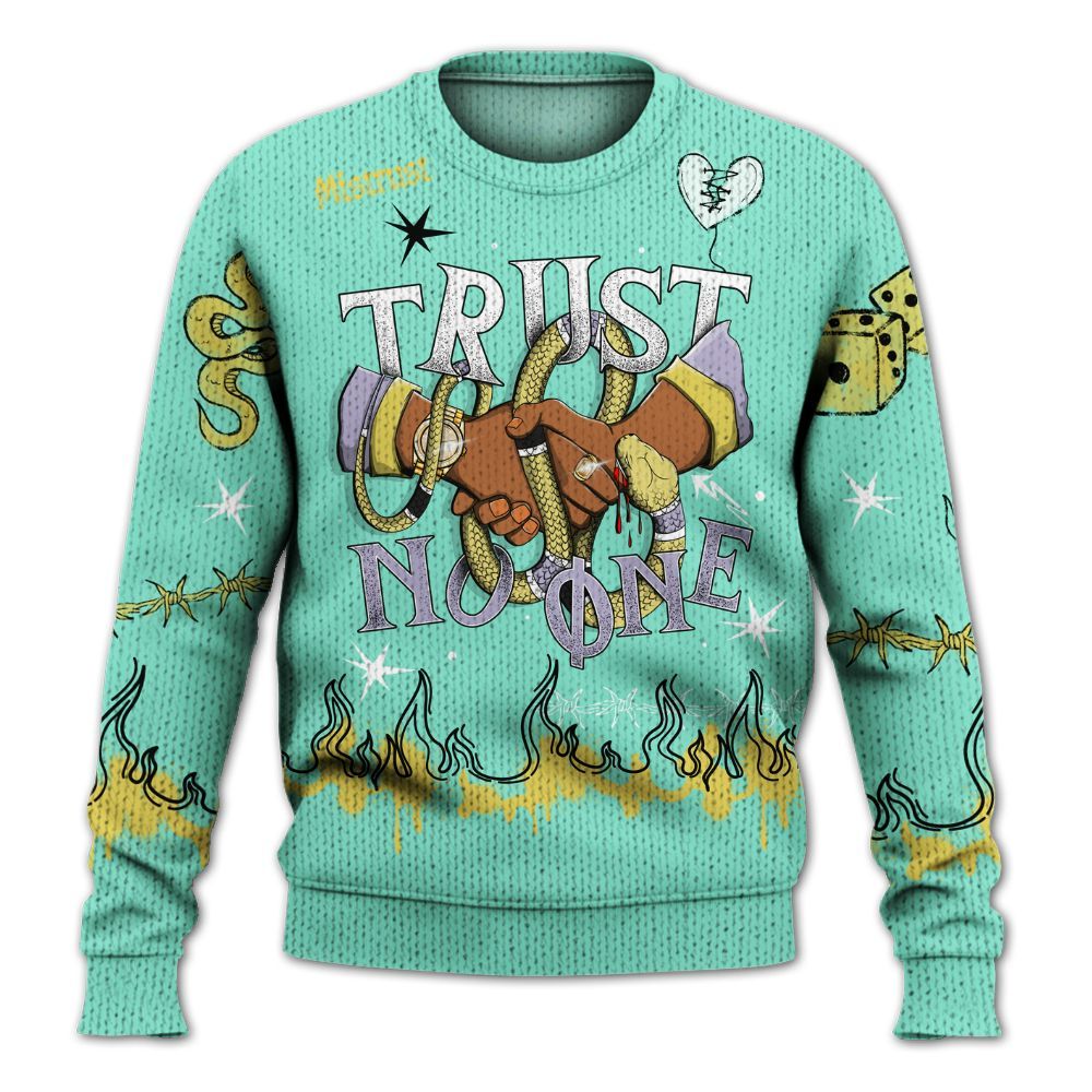 Sweater To Match Dunk Low Easter 2026 - Trust No One Snake-Bite Doodle Crayon Graphic
