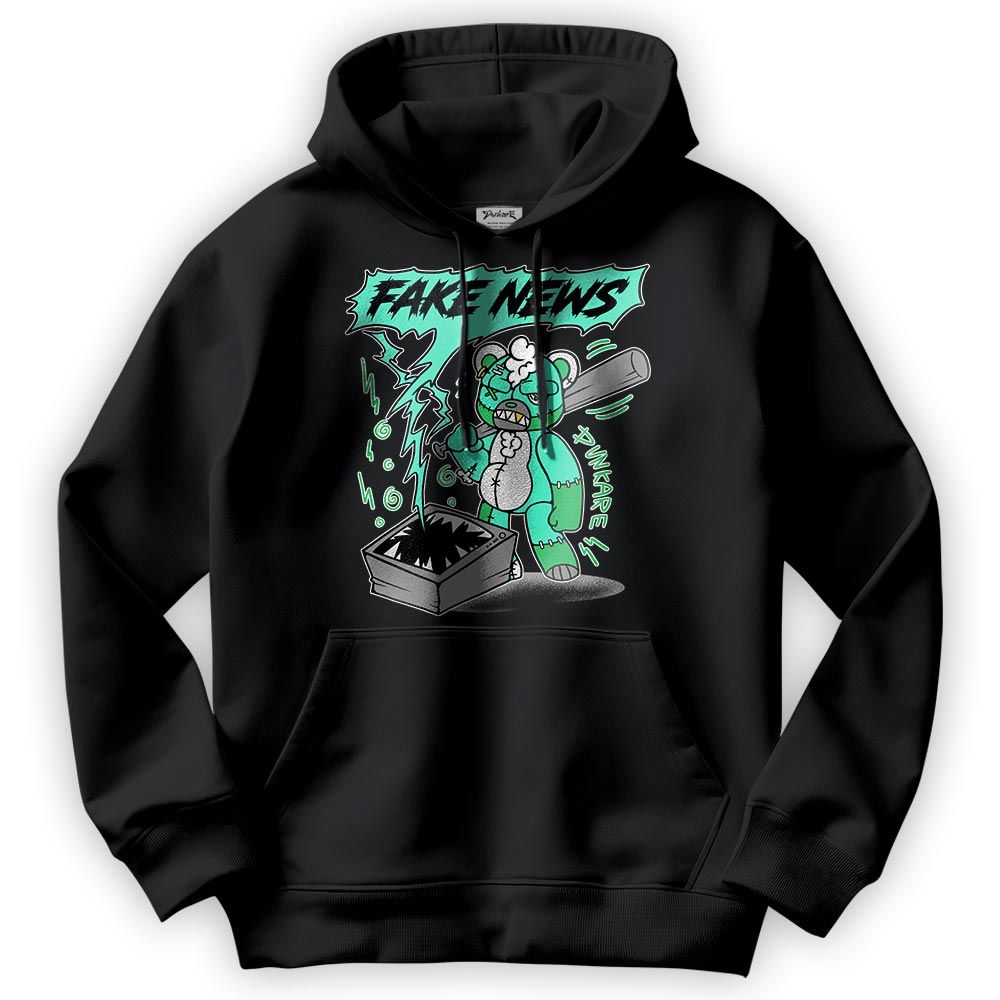 Sweatshirt To Match Black Green Glow 3s Hoodie - False News Hugz Hoodie Unisex
