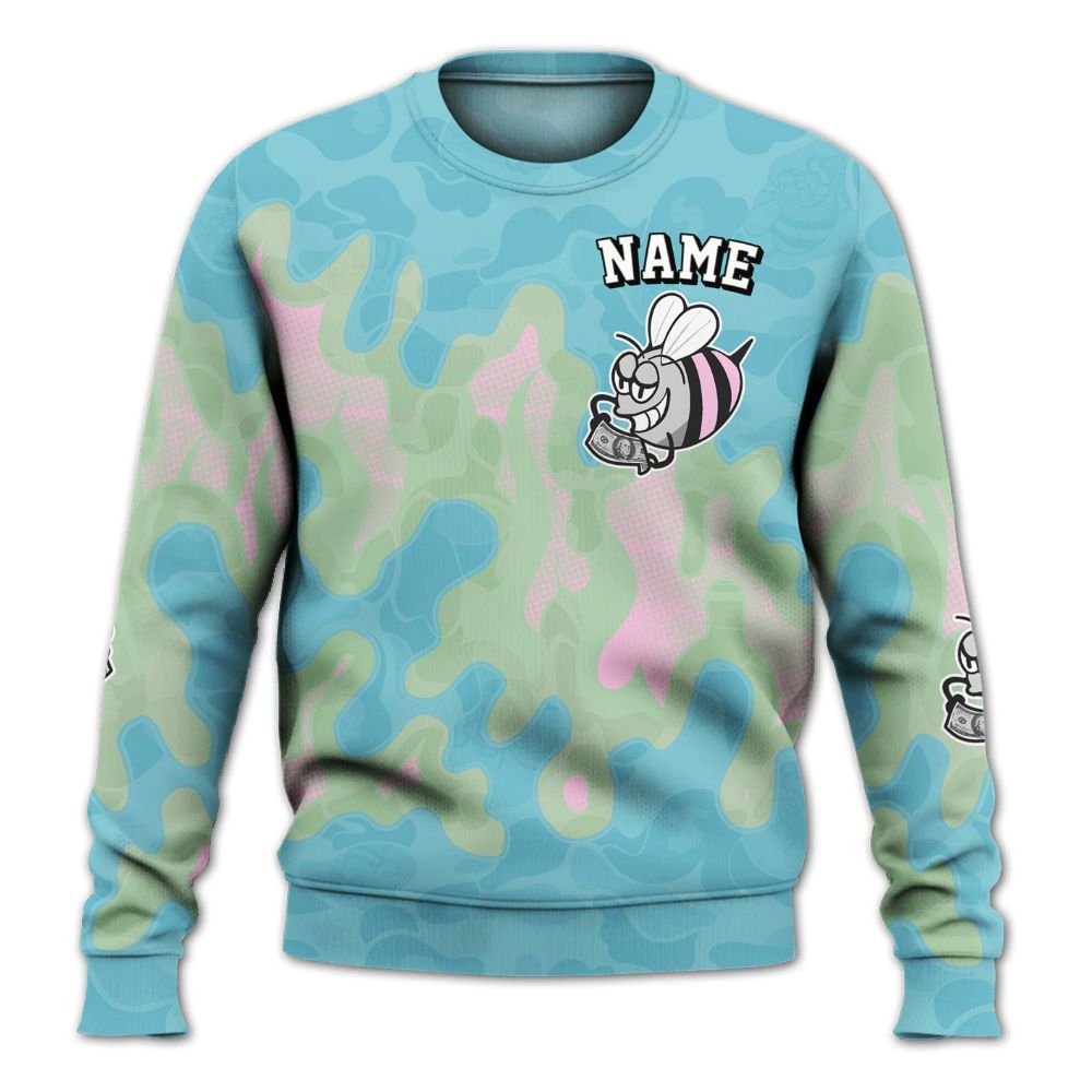 Sweatshirt To Match SB Dunk Low Visty - No Day Off Graphic Custom Name All Over Print