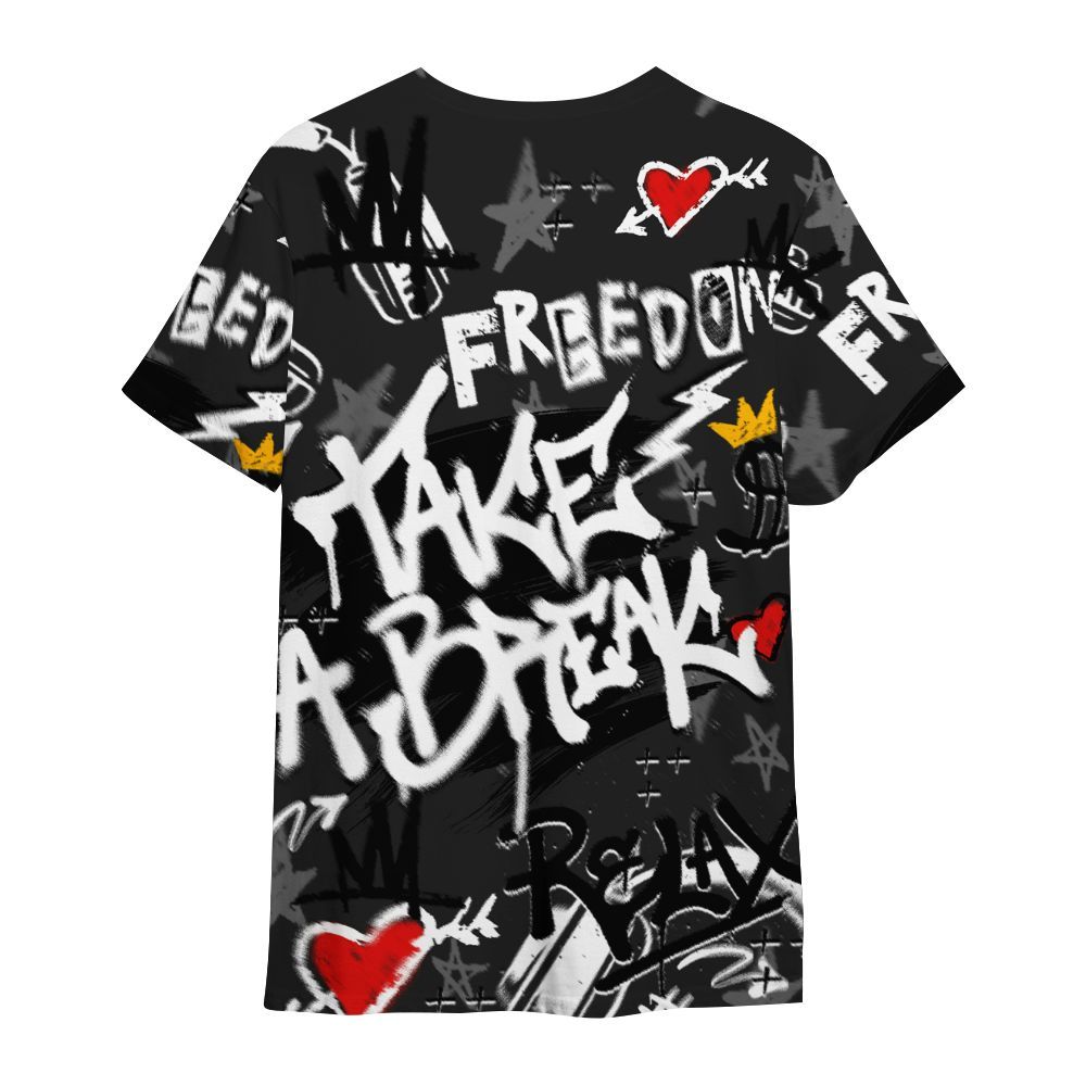 Shirt To Match Kobe 9 EM Mambacita - Take Break Freedom Graffiti Streetwear All Over Print
