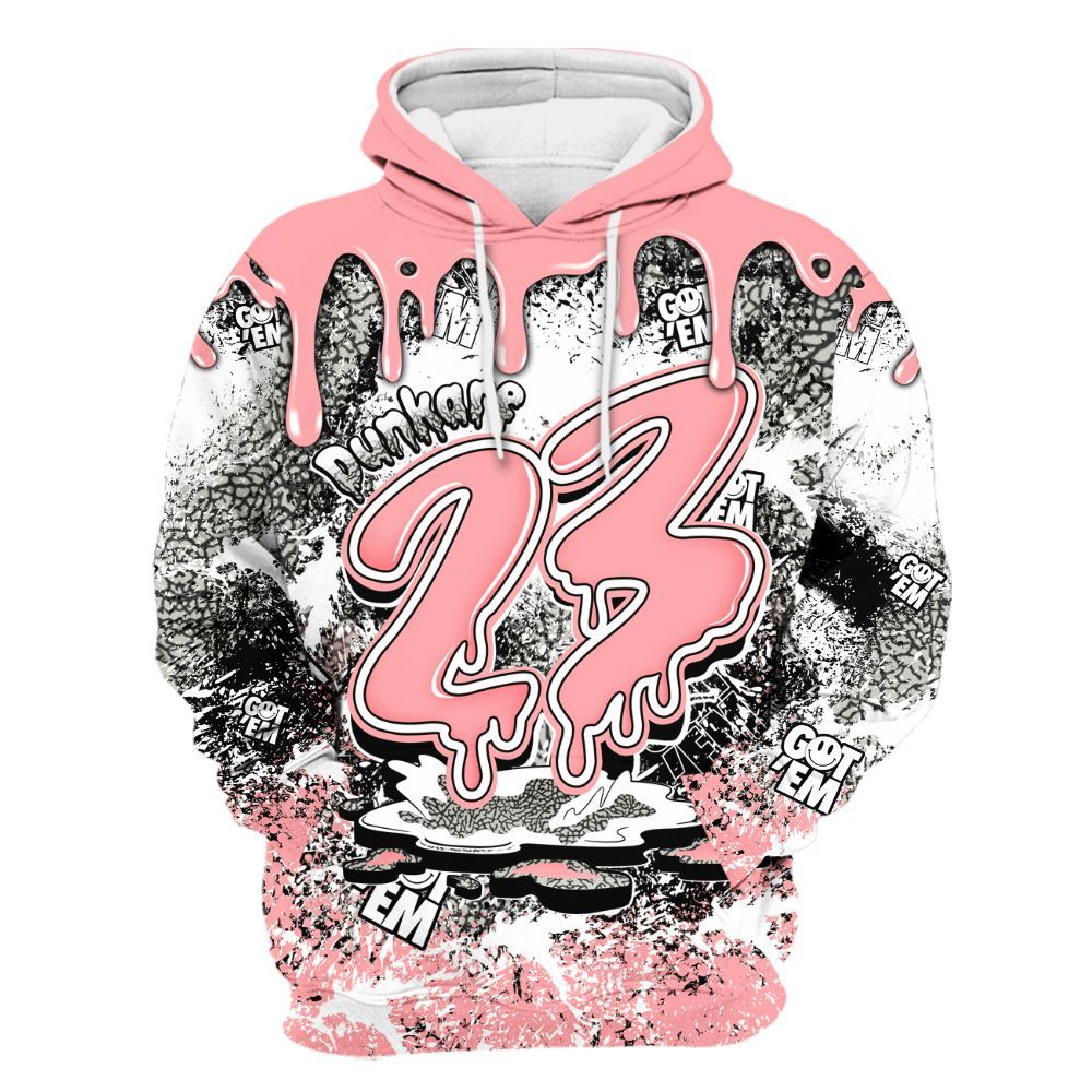 Hoodie To Match Retro Wings 3s - Dripping 23 Drip All Over Print