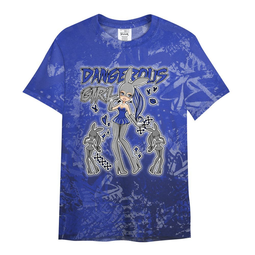 Shirt To Match Air Max Plus Black Racer Blue - Dangerous.Girl Heart Grunge All Over Print