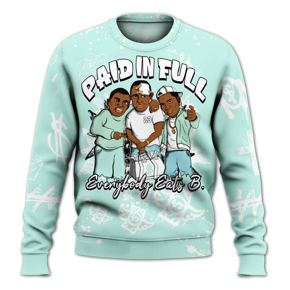 Sweatshirt To Match Retro Low Igloo 11s - Everybody Paid In Full Crayon All Over Print