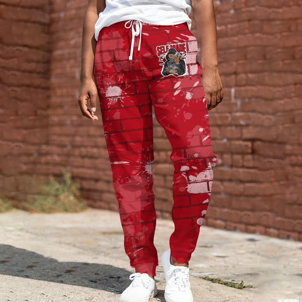 Sweatpant To Match Bred Velvet 11s - Selfmade Unique All Over Print
