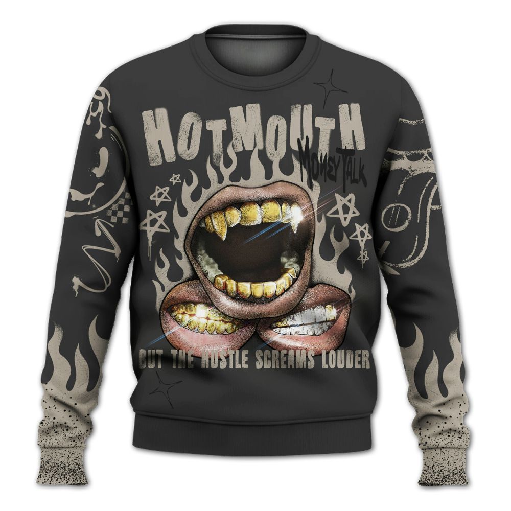Sweatshirt To Match RM Light Bone 4s - Mouth Burning Street Style All Over Print