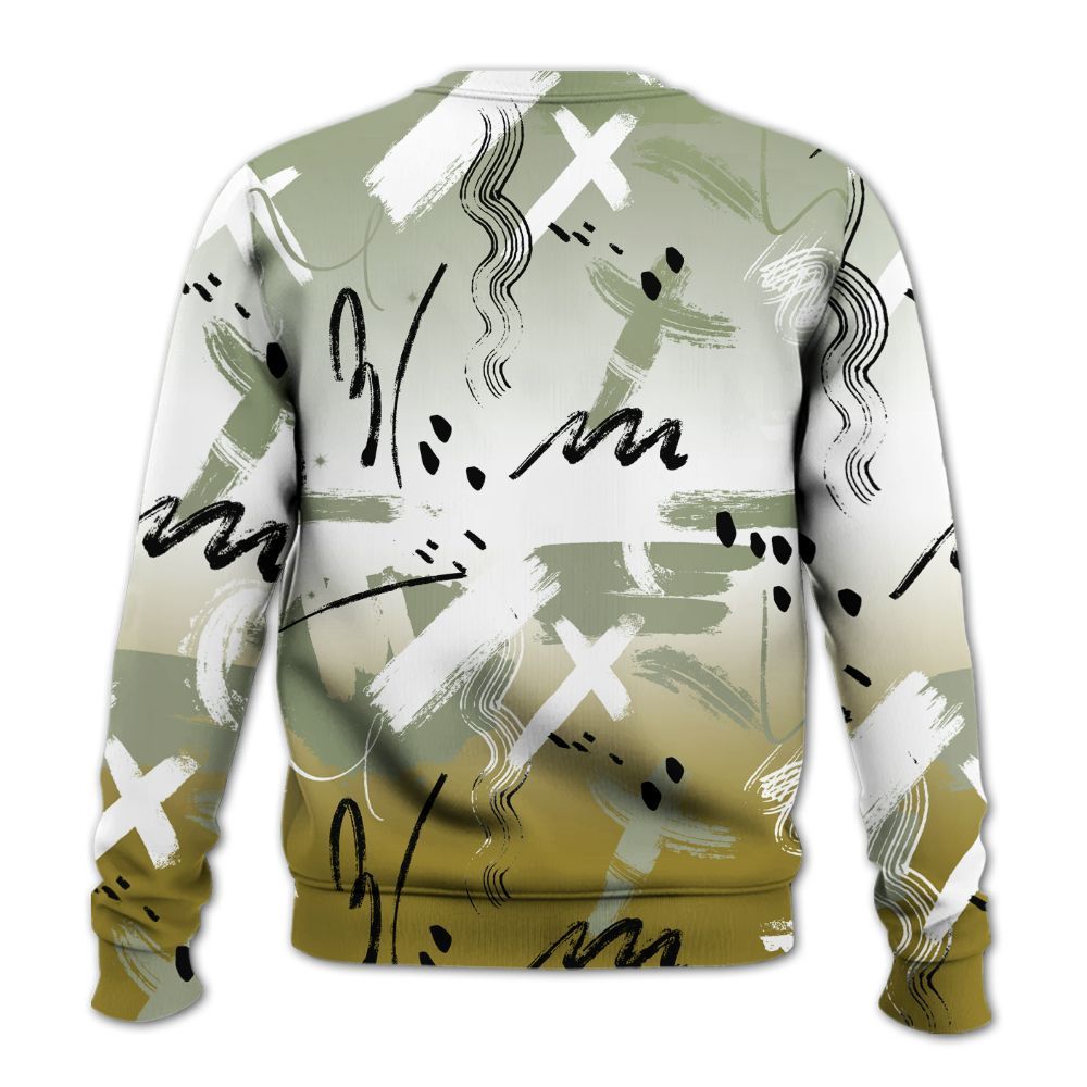 Sweatshirt To Match Air Flightposite Metallic Gold - Money Hustle Grind Pray All Over Print
