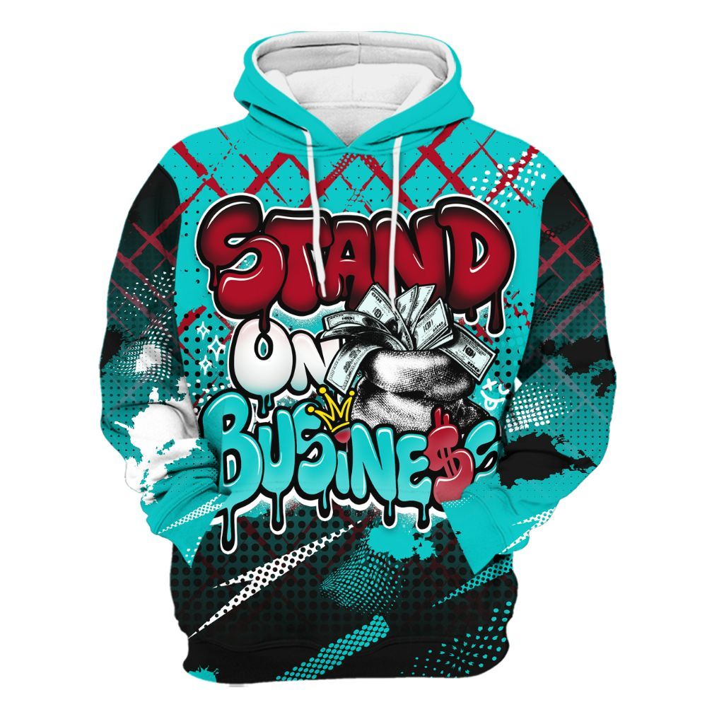 Hoodie To Match Air Griffey Max 1 Freshwater - Halftone Stand Business Dripping All Over Print