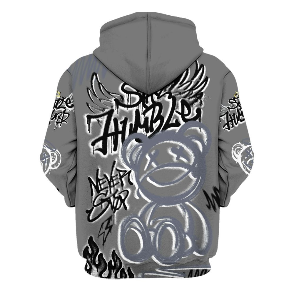 Hoodie To Match Cool Grey 6s - Humble Drip Streetwear Graffity All Over Print