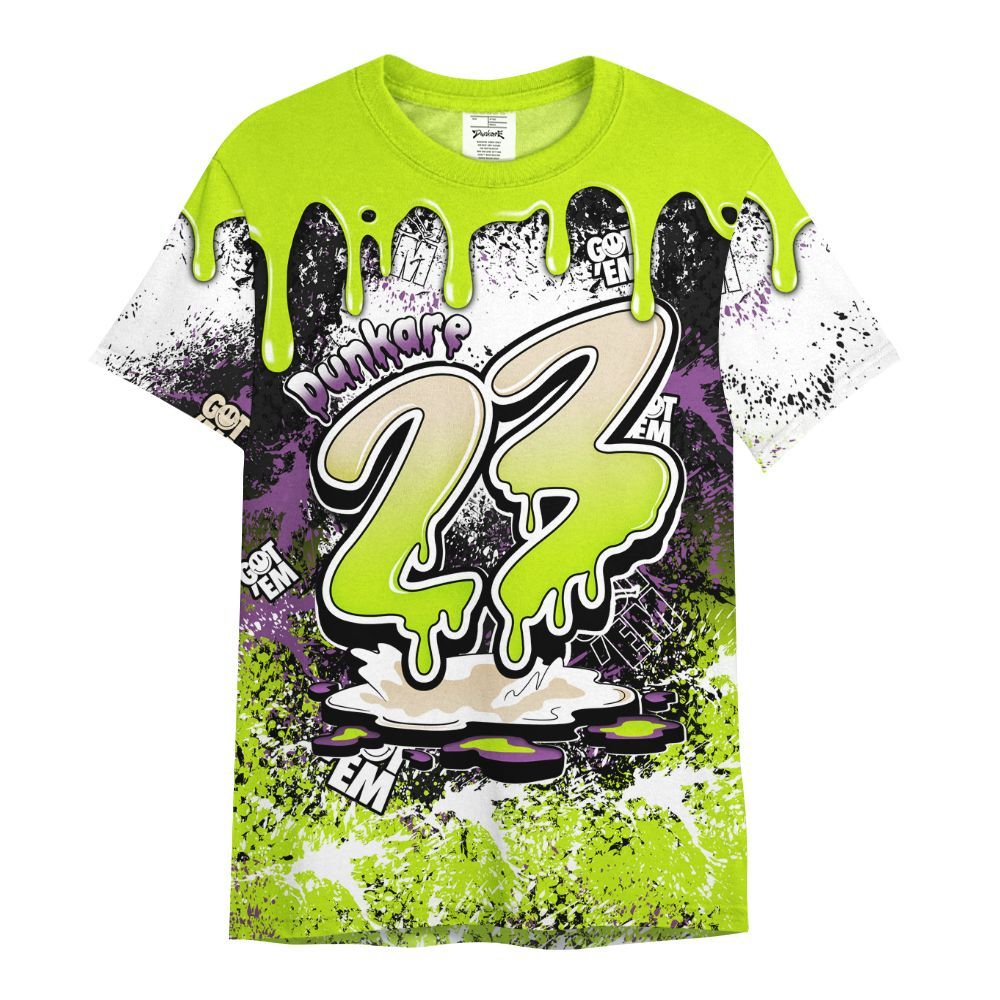 Shirt To Match GS Black Barely Volt 11s - Dripping 23 Drip All Over Print