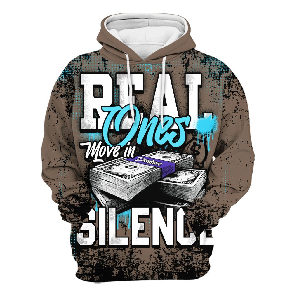 Hoodie To Match Olive Concord 9s - Move In Silence Money Street Retro All Over Print