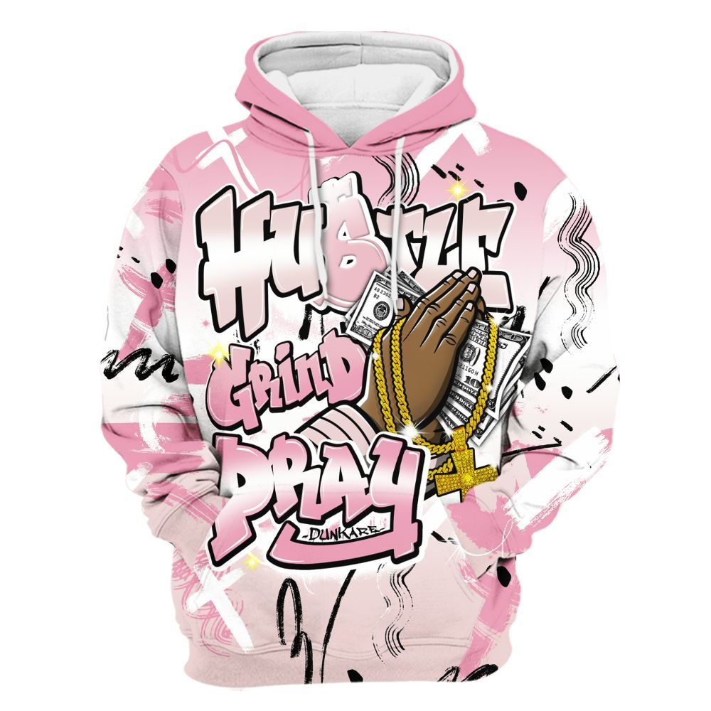 Hoodie To Match Dunk Low KD 17 Aunt Pearl - Money Hustle Grind Pray All Over Print