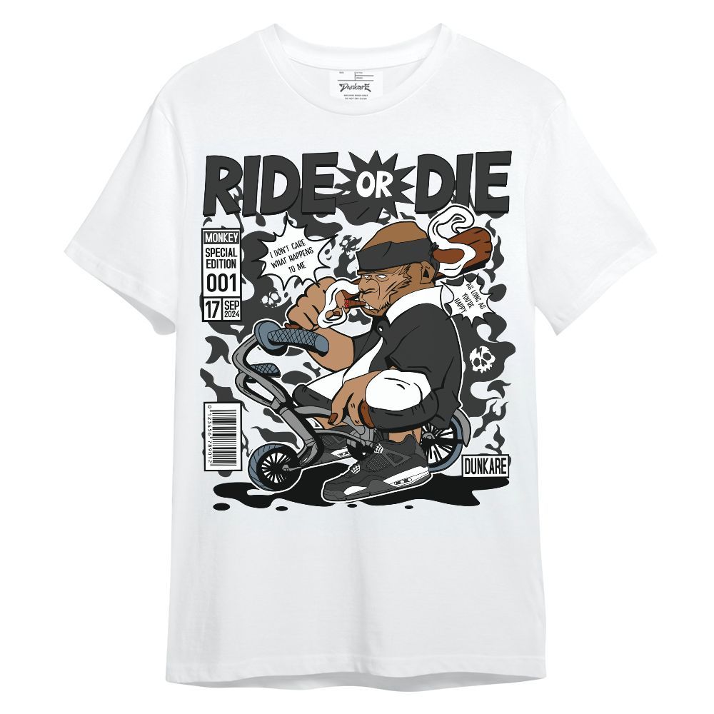 Shirt To Match White Thunder 4s - Monkey Rider Sneaker Unisex Shirt