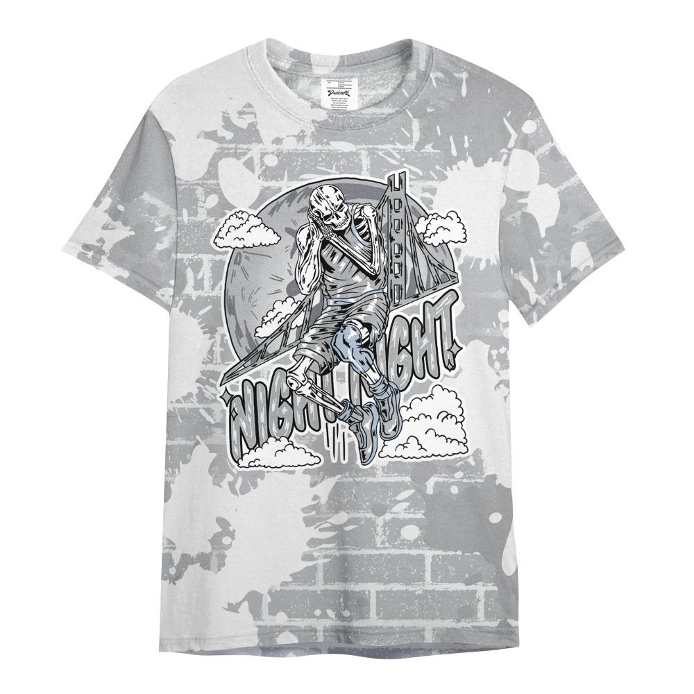 Shirt To Match Low OG Wolf Grey 1s - Seeya Skeleton Brick All Over Print