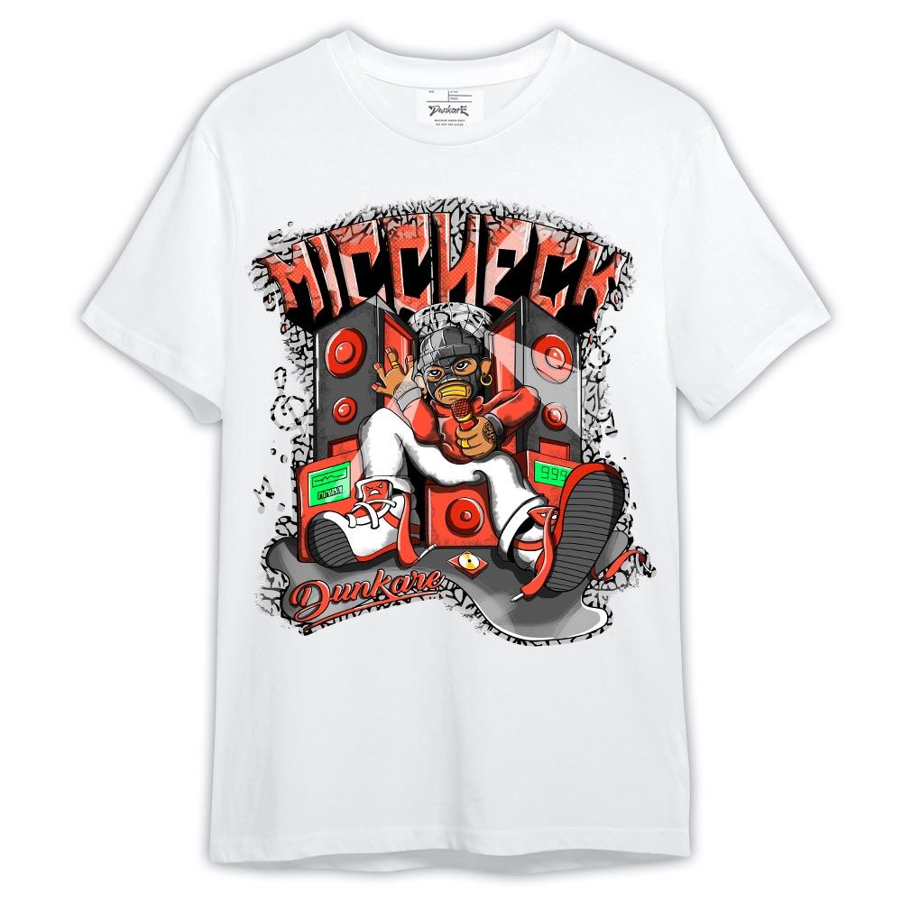 Shirt To Match Georgia Peach 3s - Mic Check Rap Shirt Outfit 3 Cosmic Clay 1005 LGH