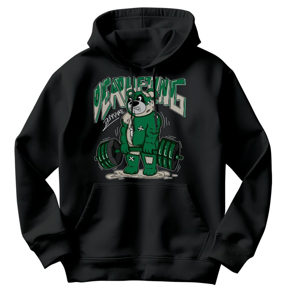 Sweatshirt To Match Lucky Green 2s - Deadlifting Bear Graphic