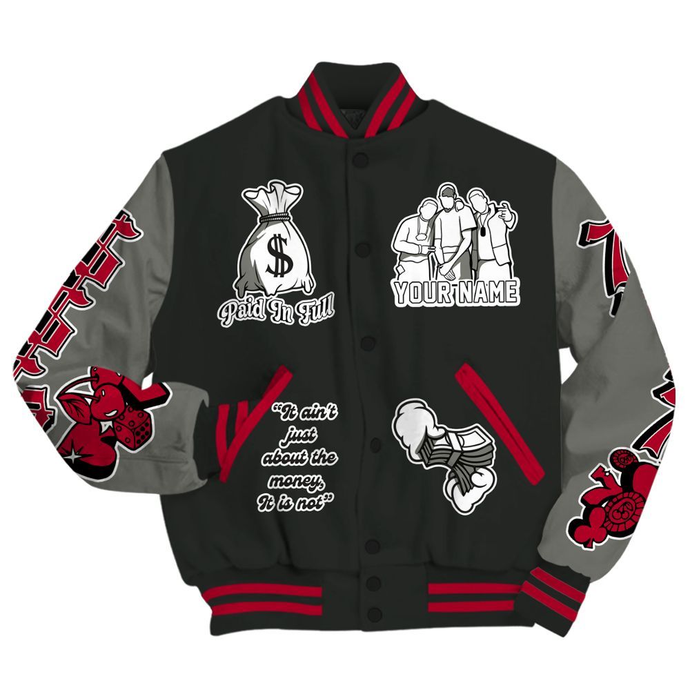 Varsity Jacket To Match Shadow 2025 10s - Paid In Full Baseball Varsity Jacket Custom Name All Over Print