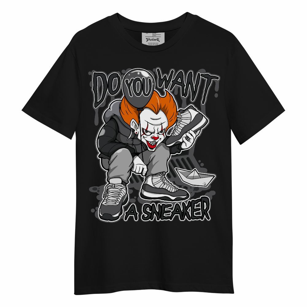 Shirt To Match White Thunder 4s - Clown Scary Sneakers Halloween Graphic Unisex Shirt