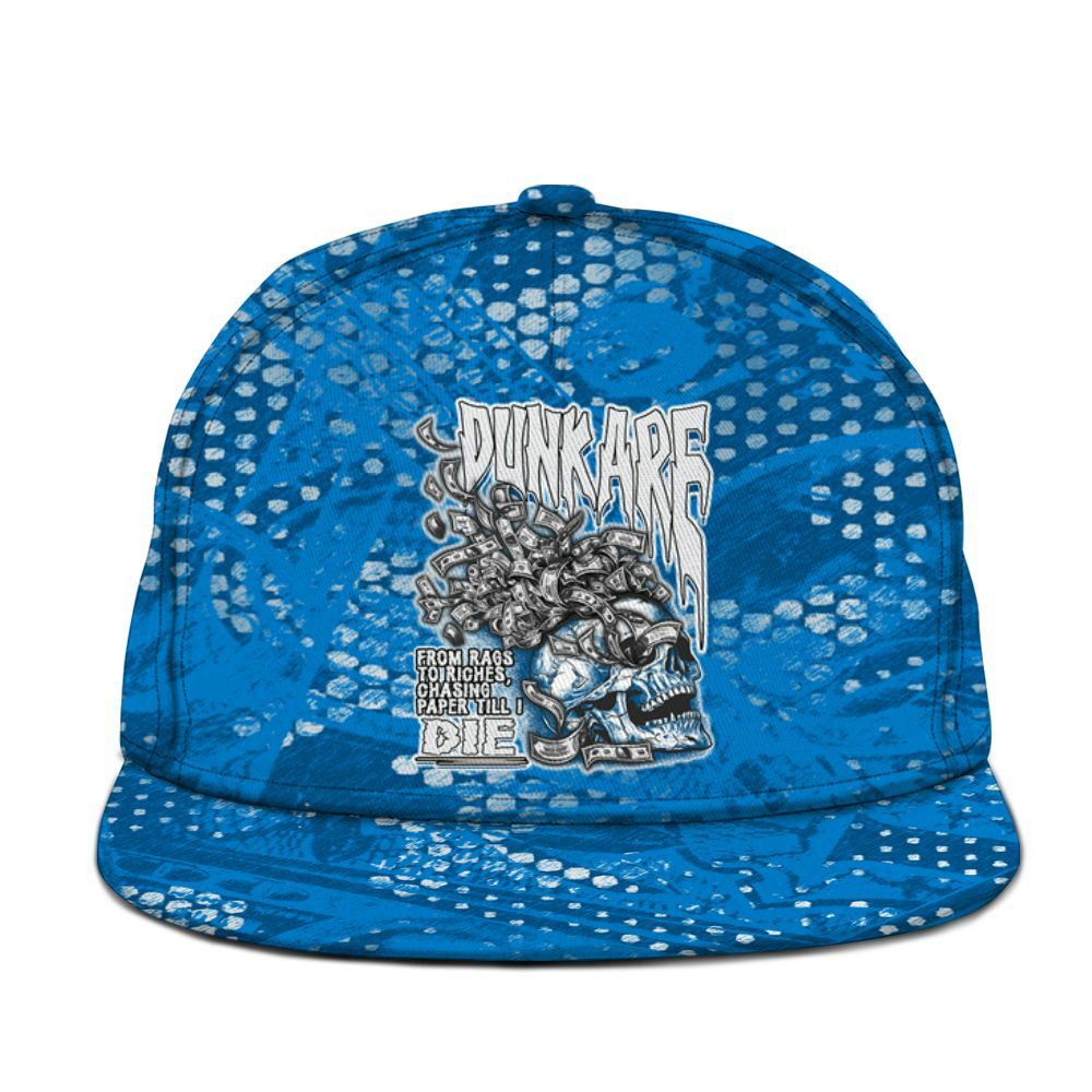 Snapback To Match Industrial Blue 4s - From Rags To Riches Graphic