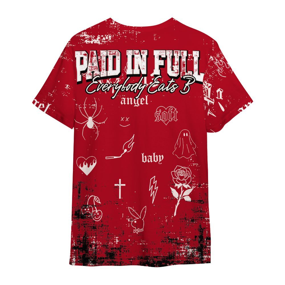 Shirt To Match Nails & Grails 1s - Paid In Full Money All Over Print