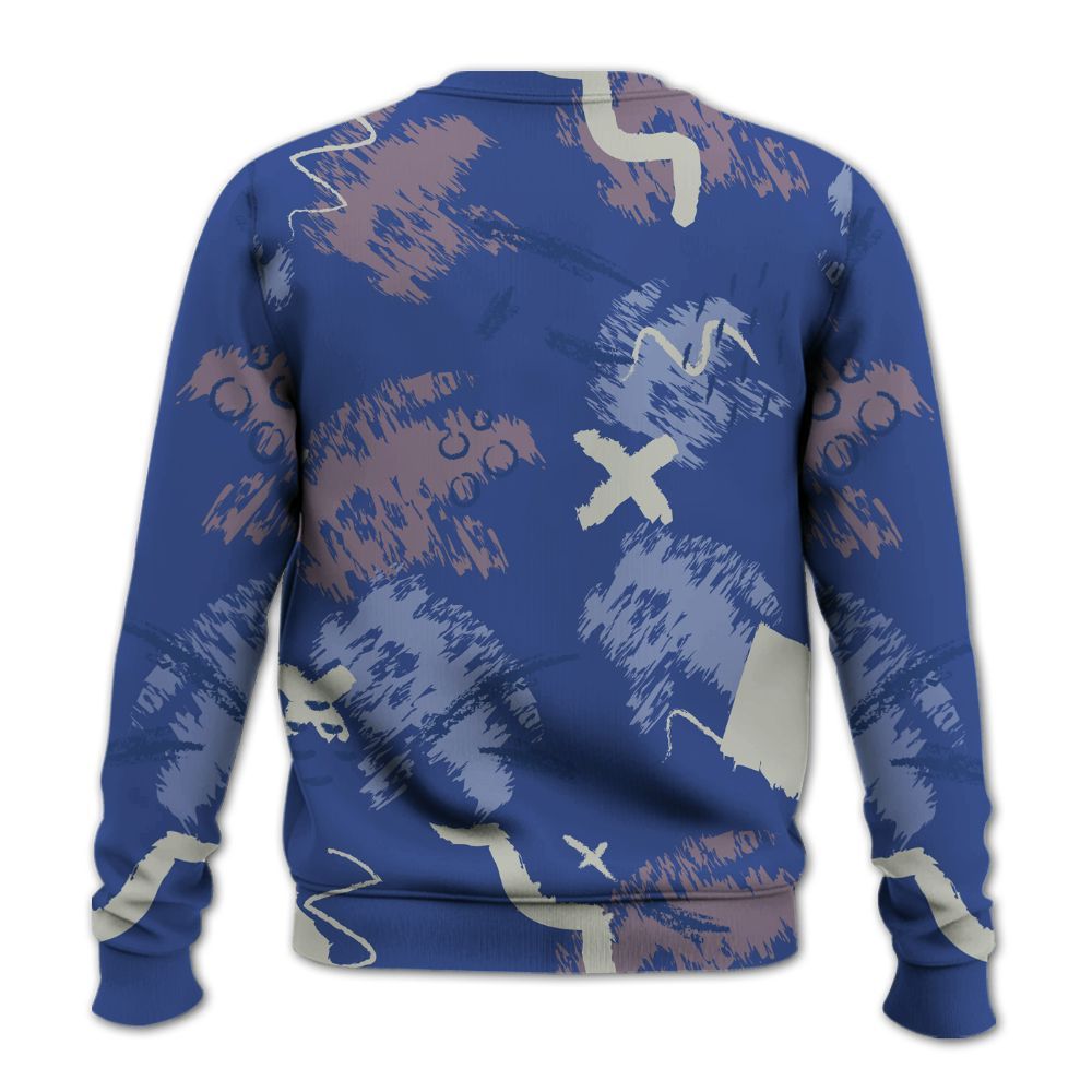 Sweatshirt To Match Low OG Voodoo Alternate 1s - Hustle Grind Pray Graphic Street Style All Over Print