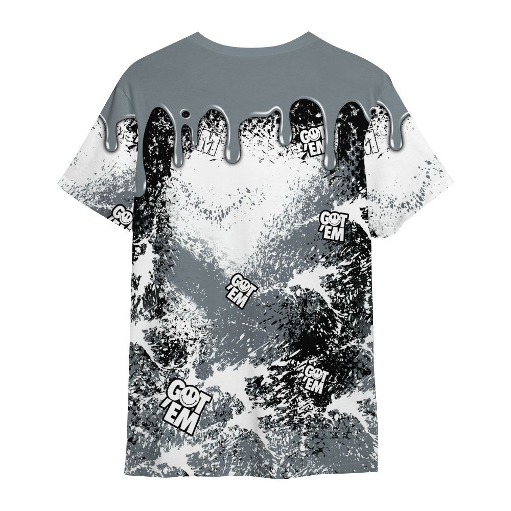 Shirt To Match Wolf Grey 13s - Dripping 23 Drip All Over Print