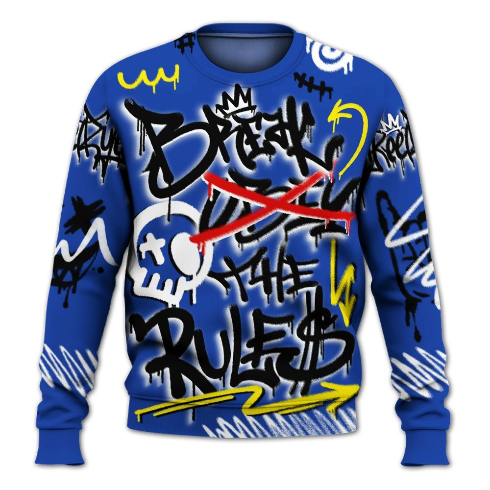 Sweatshirt To Match Laney 14s - Break Rules Streetwear All Over Print