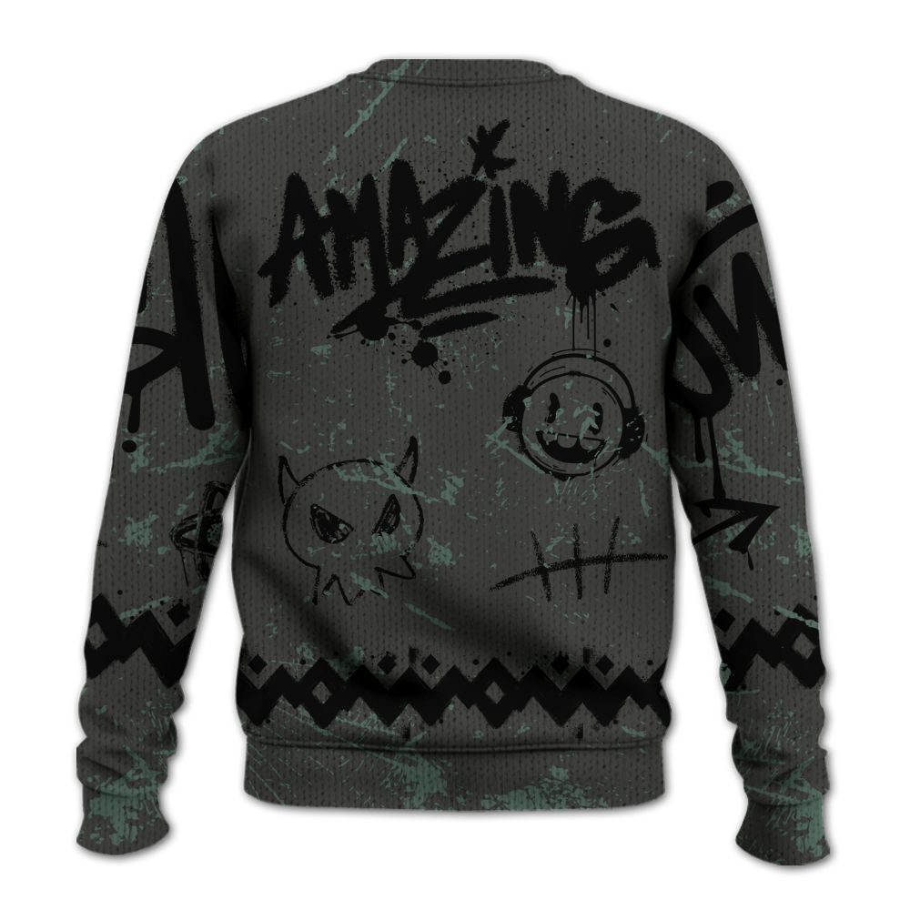 Knitted Sweater To Match Dunk Low Skateboards Black - Friday Sneaker Crayon