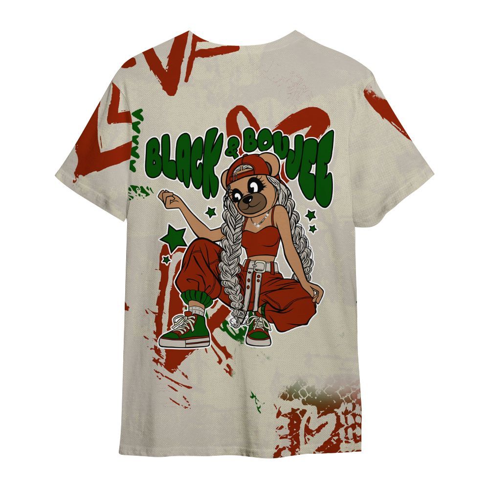 Shirt To Match El Grito 5s - Boujee Girls Bear Heart Grunge All Over Print
