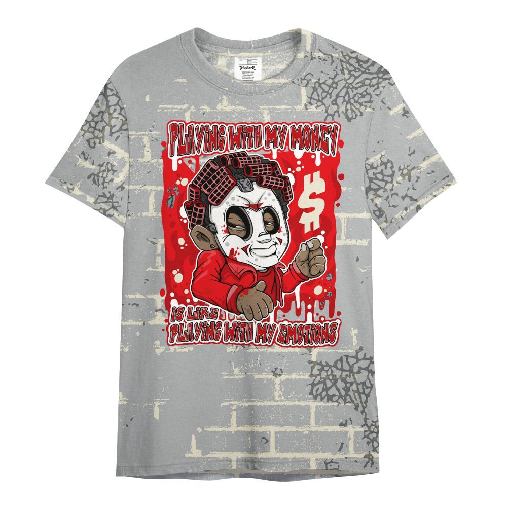 Shirt To Match Cement Grey 3s - Playing With My Money Graphic Halloween All Over Print